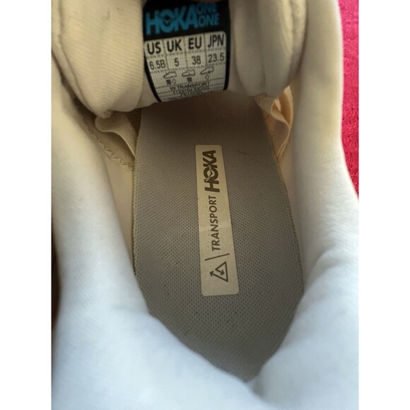 Hoka WOMEN'S TRANSPORT TRAIL RUNNING shoes Sz. 6.5B Eggnog - Picture 3 of 13